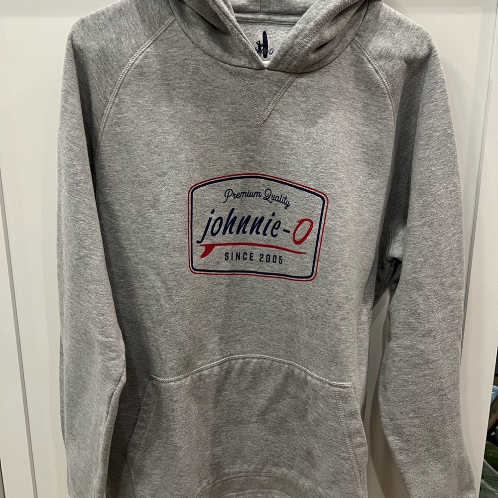 johnnie-O Heather Gray Hoodie for Men